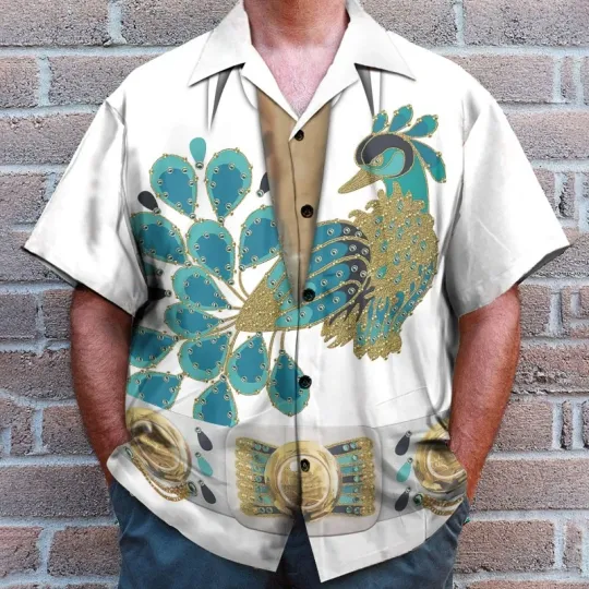 Discover Elvis Presley Cosplay Costume Hawaiian Shirt