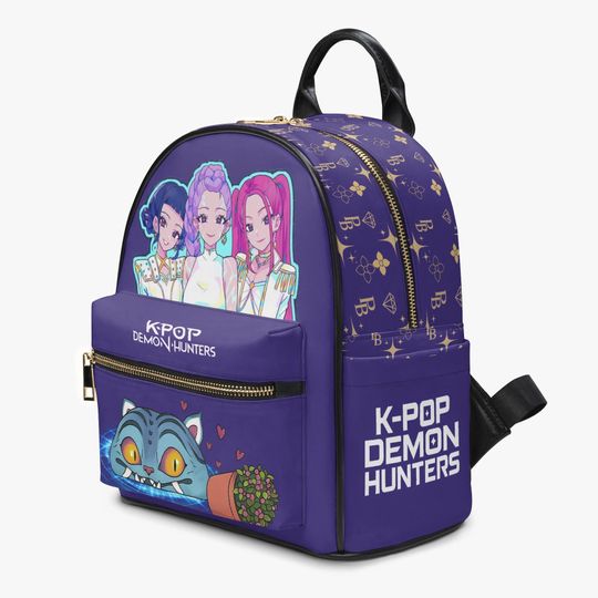 Discover Purple Kpop Anime Mini Backpack  Idol Fantasy Streetwear School Bag
