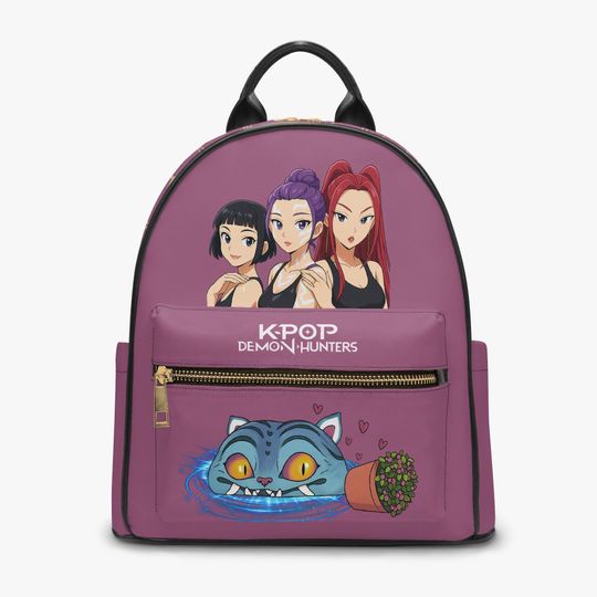 Discover Mauve Kpop Anime Mini Backpack Girl Group Idol School Bag