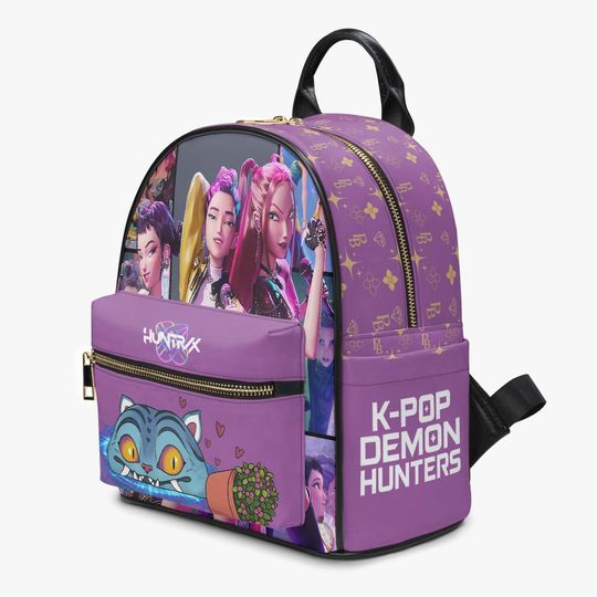 Discover Kpop Anime Mini Backpack  Purple Girl Group School Bag  Idol Style Purse