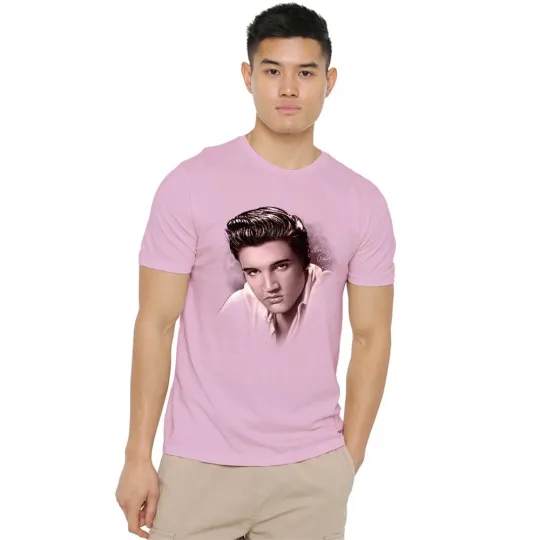 Discover Elvis Presley The Stare Unisex T-Shirt Pink