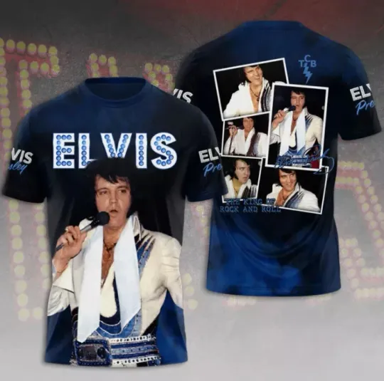 Discover Elvis Presley 3D T-Shirt, Gift for fans