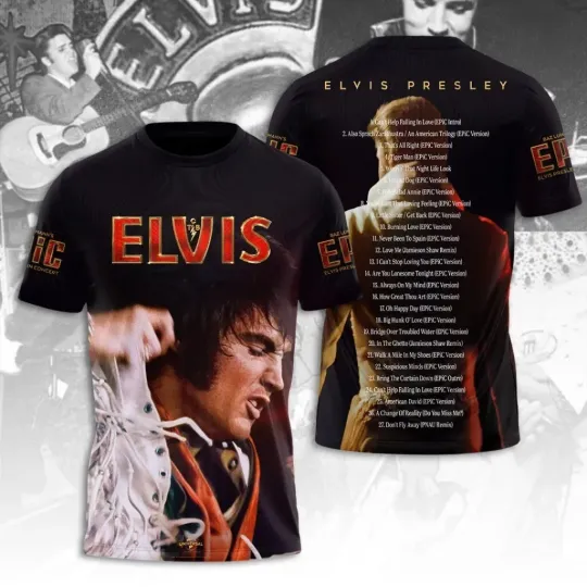 Elvis Presley 3D T-Shirt, Gift for fans