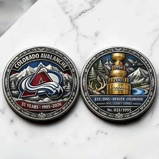 Discover Colorado Avalanche 31St Anniversary Commemorative Coin