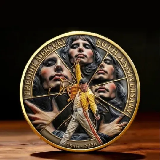 Discover Freddie Mercury 80th Anniversary 2026 Commemorative Coin