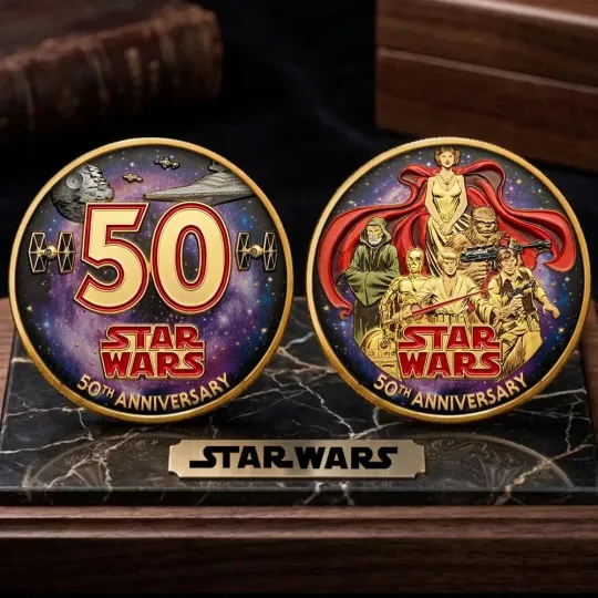 Discover Star Wars 50th Anniversary Commemorative Coin