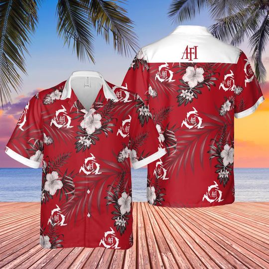 Discover AFI Rock Band Hawaiian Shirt: Music Fan Aloha Beach Shirt