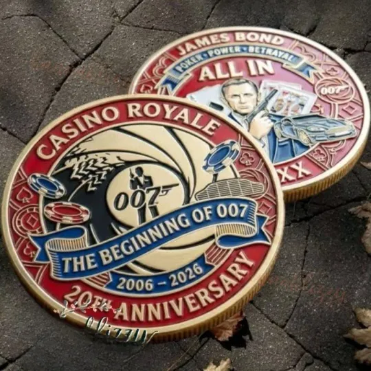 Discover Casino Royale The Beginning Of 007 2006-2026 20th Anniversary Coin