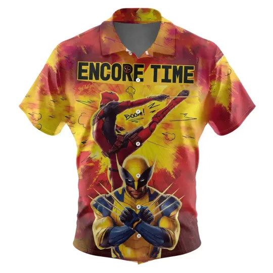 Discover Marvels Deadpool And Wolverine Unisex Hawaiian Shirt DC Comics Shirt