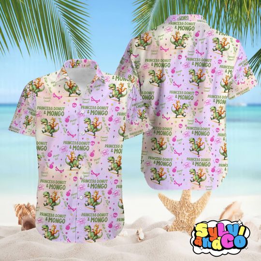 Discover Princess Donut And Mongo Shirt And Shorts, Dungeon Crawler Carl Hawaiian Shirt