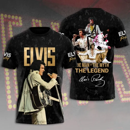 Discover Elvis Presley 3D T-Shirt, Gift for fans