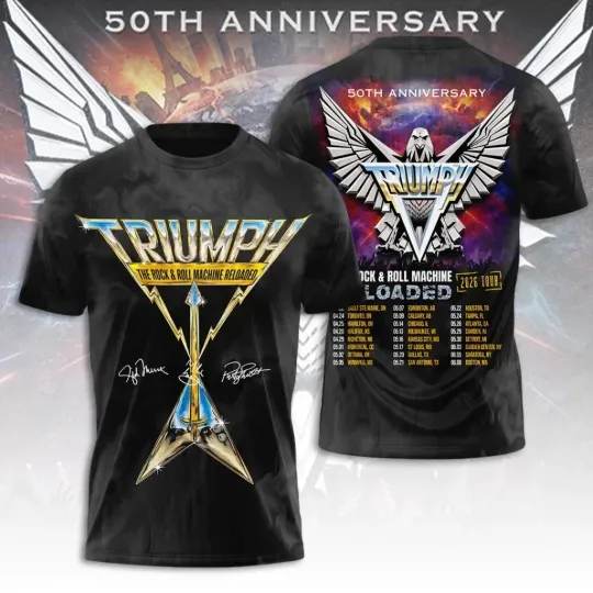 Discover Trivph Tour 2026 3D Shirt