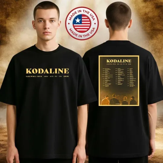 Discover Kodaline Tour Poster At The Star Theatre In Singapore On August 08 2026 T-Shirt
