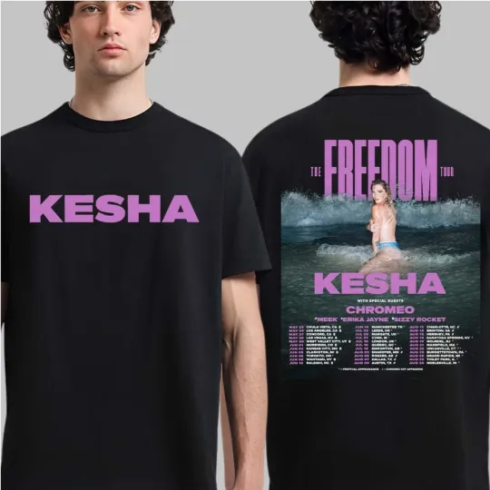 Discover Kesha The Freedom Tour 2026 Schedule Dates T-shirt