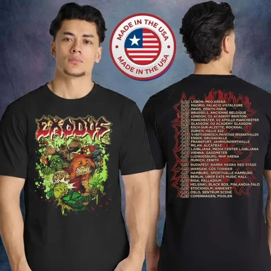 Discover Exodus Swarm of Horror Tour 2026 Unisex T-Shirt