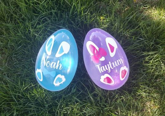 Personalized Easter Egg - Personalized Easter Bunny Egg - Easter Gifts - Jumbo Easter Egg