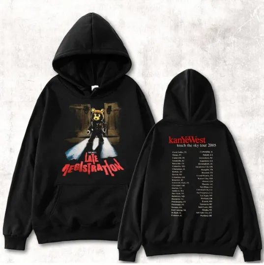 Discover Kanye West Hoodie. Late registration hoodie