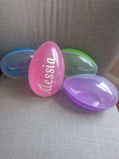 Personalized Jumbo Easter Egg  Fillable Plastic Easter Gift