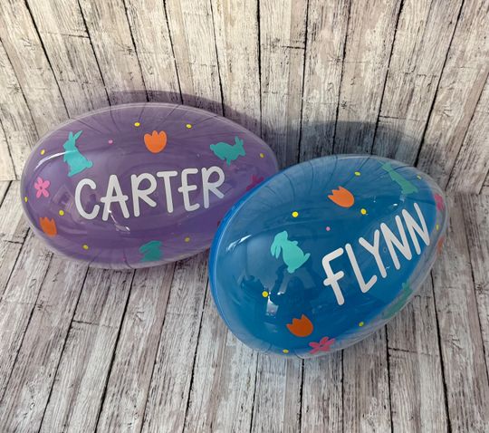 Jumbo Easter Eggs, Personalized Jumbo  Fillable Eggs,  Personalized Easter Egg, Kids Easter Gift, Easter Party Favors