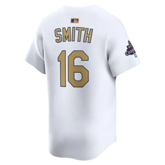 Discover Men's #16 Will Smith White 2025 Gold Collection All Stitched Jersey
