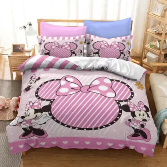 Discover Adorable Minnie Mouse Valentine's Day Gift For Her Minnie Bedding Set