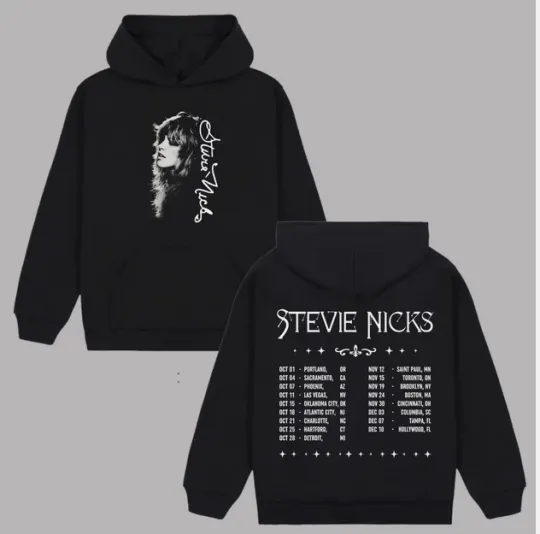 Stevie Nicks 2025 Tour Double Sided Hoodie