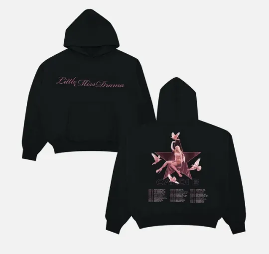 Discover Cardi B Little Miss Drama Tour 2026 Hoodie