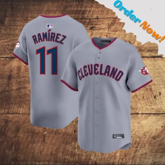 Discover Jose Ramirez Guardianss Gray 2025 Printed Men Jersey All Size