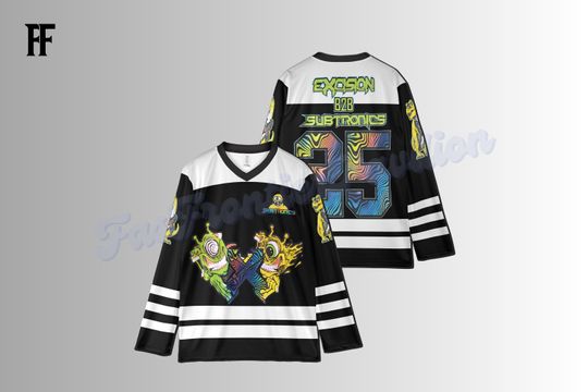 Discover Subtronics Hockey Jersey, Cyclops Mashup Cloak Hockey Jersey, B2B Excison Hockey Jersey