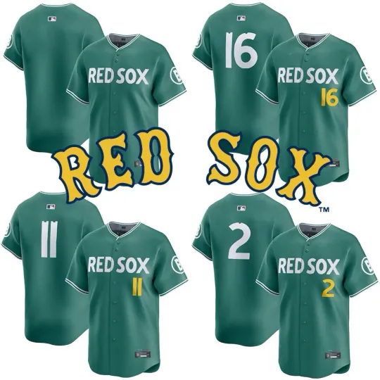 Discover Men's Red Soxx Green 2025 City Connect Jersey All Printed