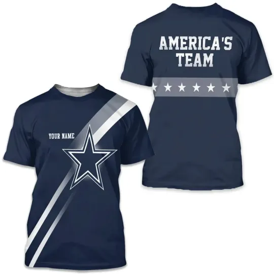Discover Custom 3D Dallas Cowboys Fan Americas Team Football Shirt V180