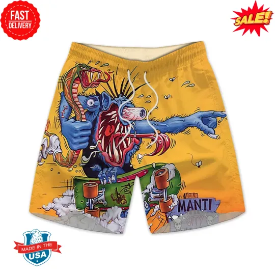 Discover RatFink Beach Beach Shorts