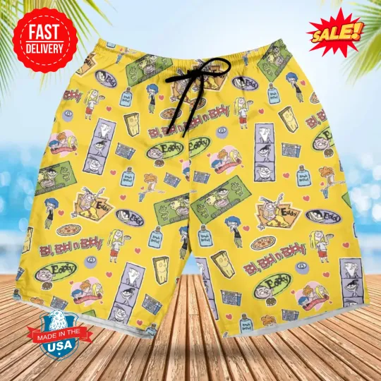 Discover Ed Edd n Eddy n The Kanker Sisters Beach Shorts