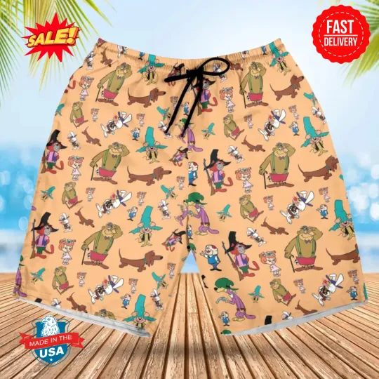 Discover The Magilla Gorilla Show Characters Beach Shorts
