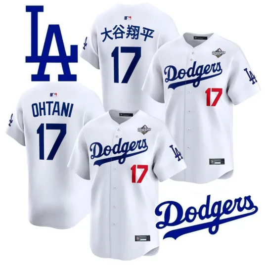 Dodgerss #17 Shohei Ohtani White 2025 World Series Limited Edition Player Jersey - All Sizes
