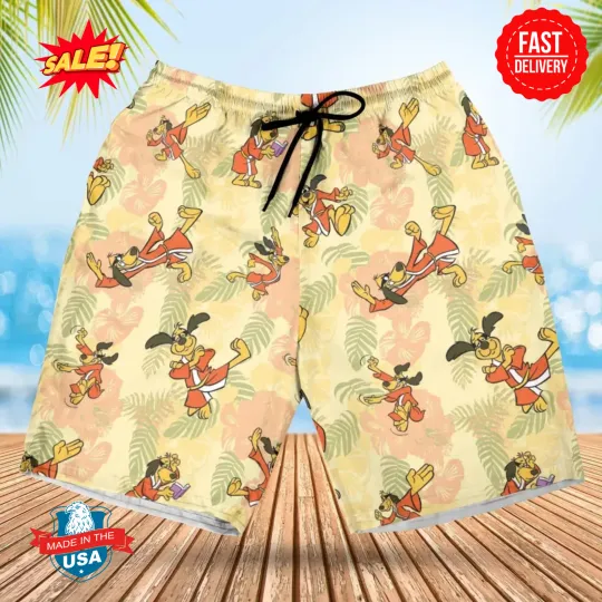 Discover Kung Fu Dog Hong Kong Phooey Beach Shorts