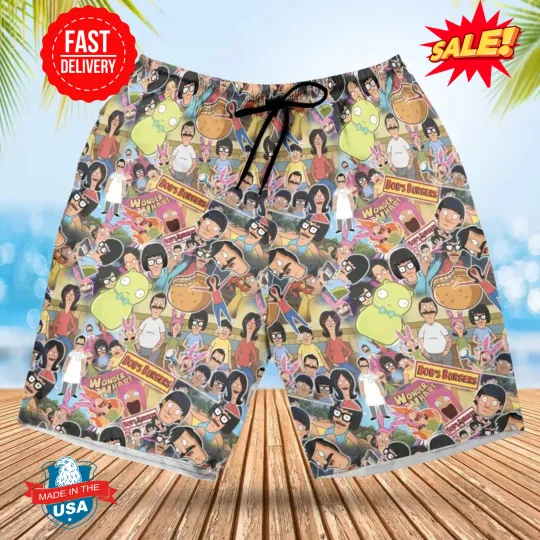 Discover Bob's Burger Wonder Wharf Beach Shorts