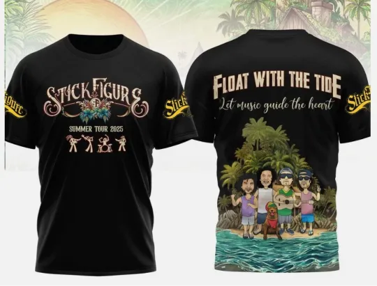 Discover Stick Figure Band Summer Tour 2025 3D T Shirt