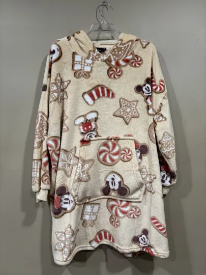 Discover Disney Women's Mickey Mouse Gingerbread Blanket Hoodie