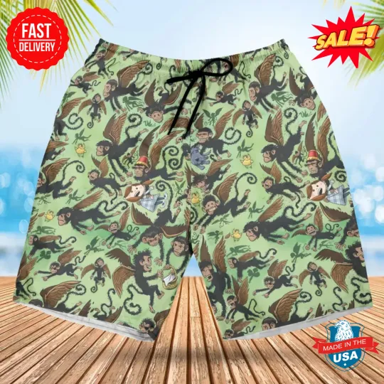 Discover Flying Monkeys The Wizard Of Oz Beach Shorts