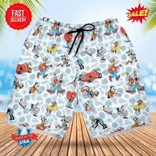 Discover Goofy Be Mine Beach Shorts