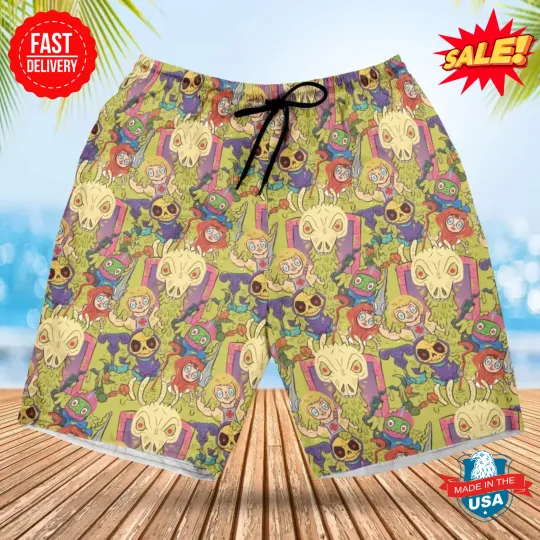 Discover Victims of the Slime Pit He-Man and the Masters of the Universe Beach Shorts