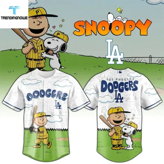 Dodgers Snoop Peanuts Gang 2026 Baseball Jersey