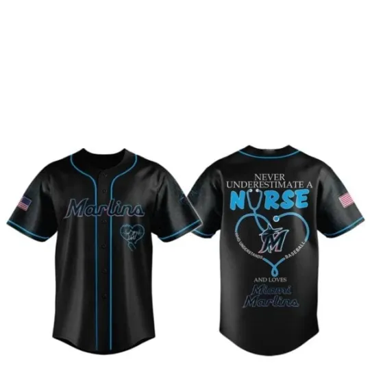 Discover Marlins Nurse Night Love Jersey