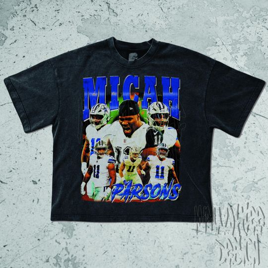 Discover Micah Parsons Vintage Shirt, Micah Parsons Retro 90s Tees, 2000s Throwback Football Tee For Fans