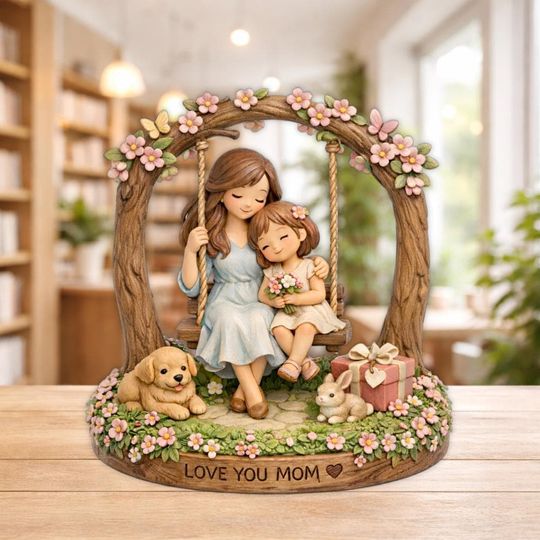 Discover Custom Mothers Day Wooden Block With Kids Names Personalized Infinity Wooden Block Mother Daughter Rustic Home Decor Wood Art Name Sign