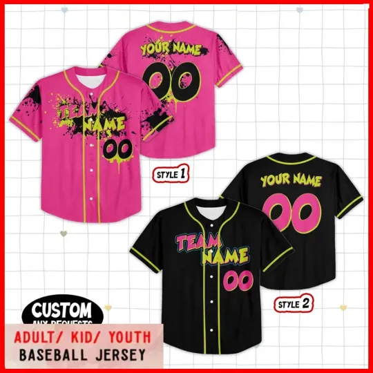 Discover Custom Party Animals Baseball Jersey, Funny Monkey Team , Personalized Jersey