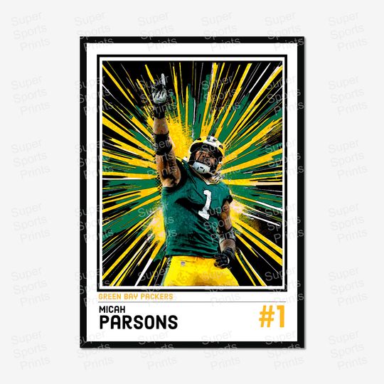 Discover Micah Parsons Green Bay Packers football Poster