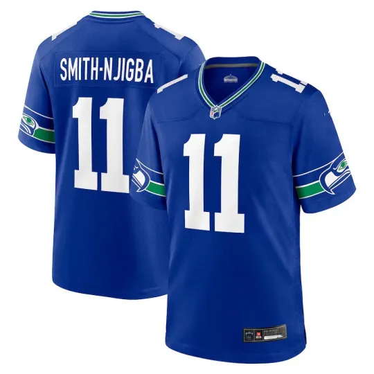Discover Men's #11 Jaxon Smith-Njigba Throwback Player Game Stitched Jersey -