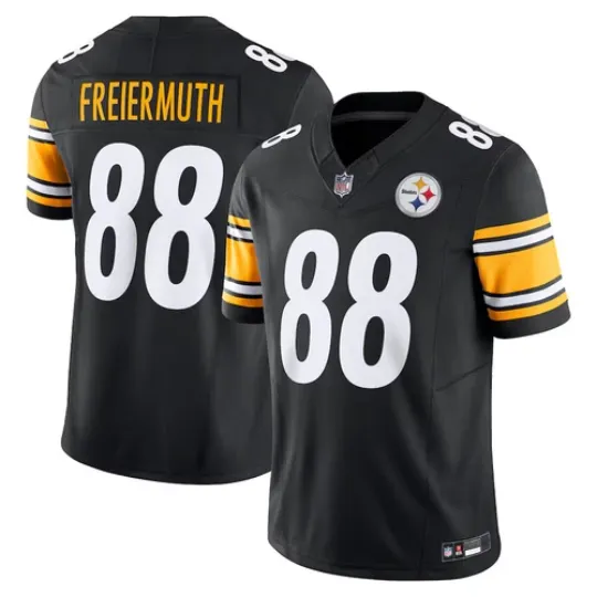 Discover Men's #88 Pat Freiermuth Black Vapor F.U.S.E. Jersey~~+